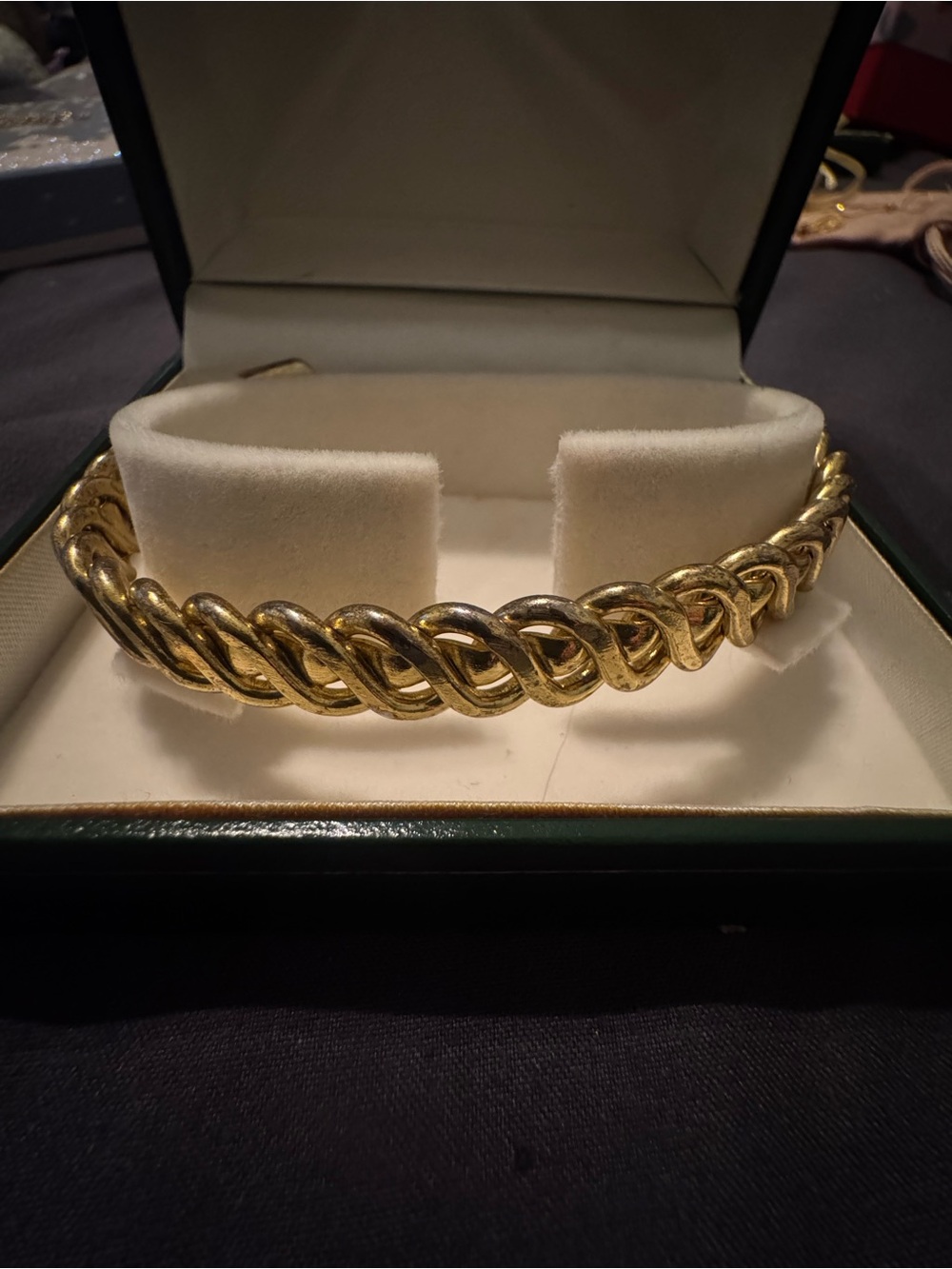 Gold-Tone Twisted Chain Bracelet - Women Accessories